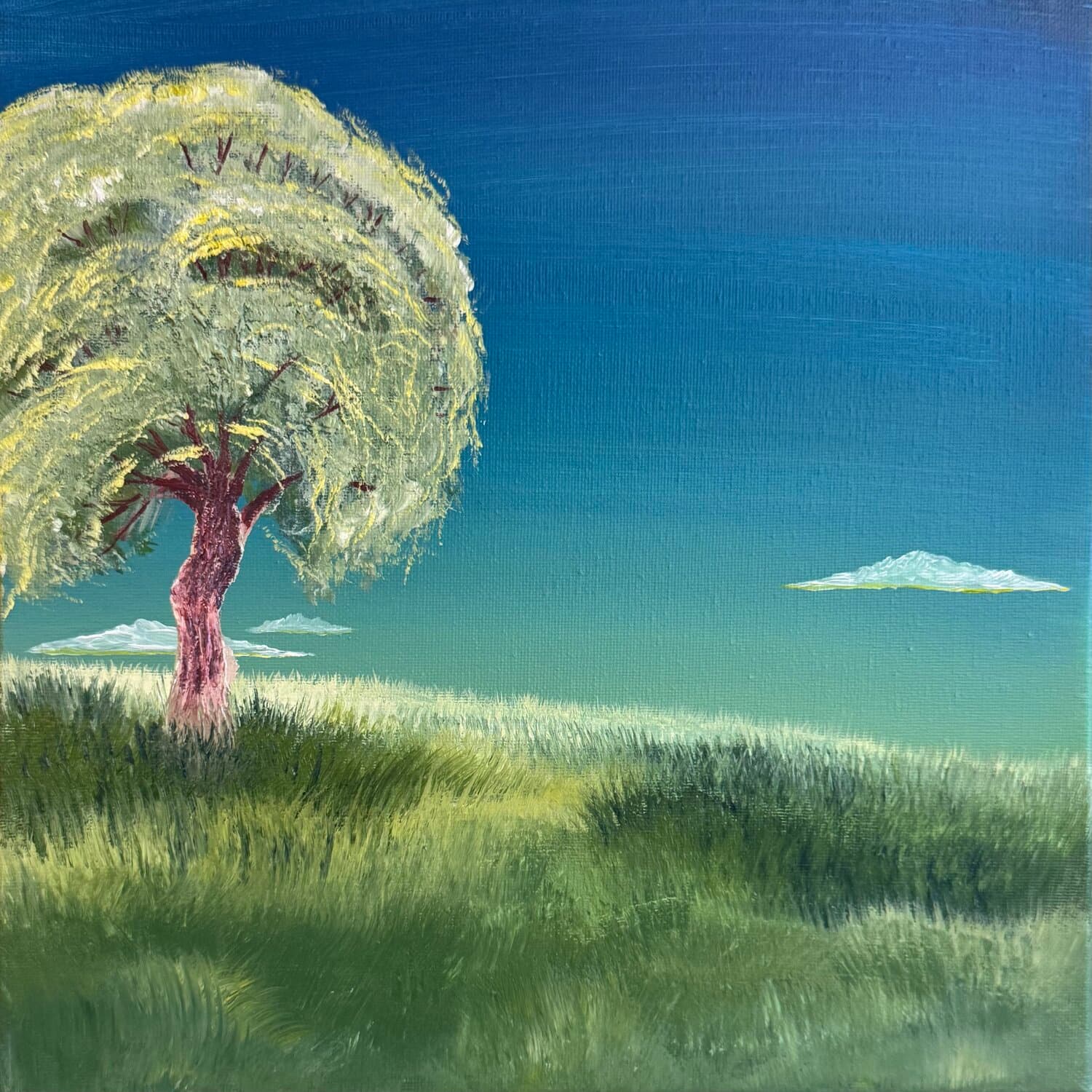 Old Friends — acrylic on canvas by Haykal Khalil