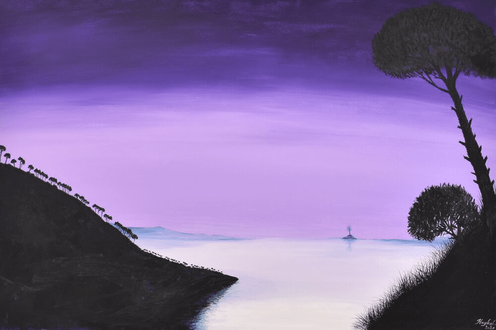 Serene Twilight — acrylic on canvas by Haykal Khalil